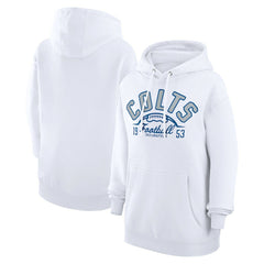 Indianapolis Colts Starter Unisex Half Ball Team Fleece Pullover Hoodie - White - NFL