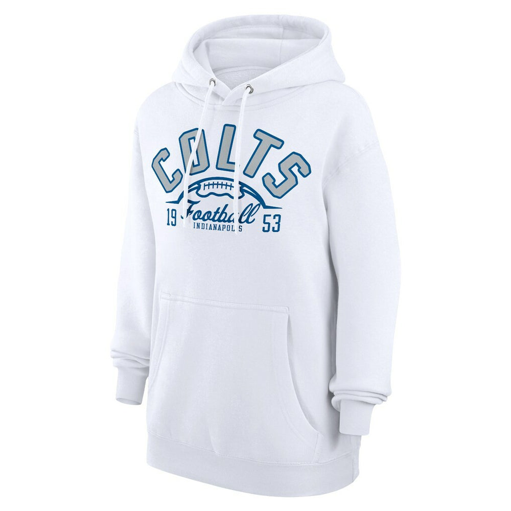 Indianapolis Colts Starter Unisex Half Ball Team Fleece Pullover Hoodie - White - NFL