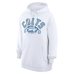 Indianapolis Colts Starter Unisex Half Ball Team Fleece Pullover Hoodie - White - NFL