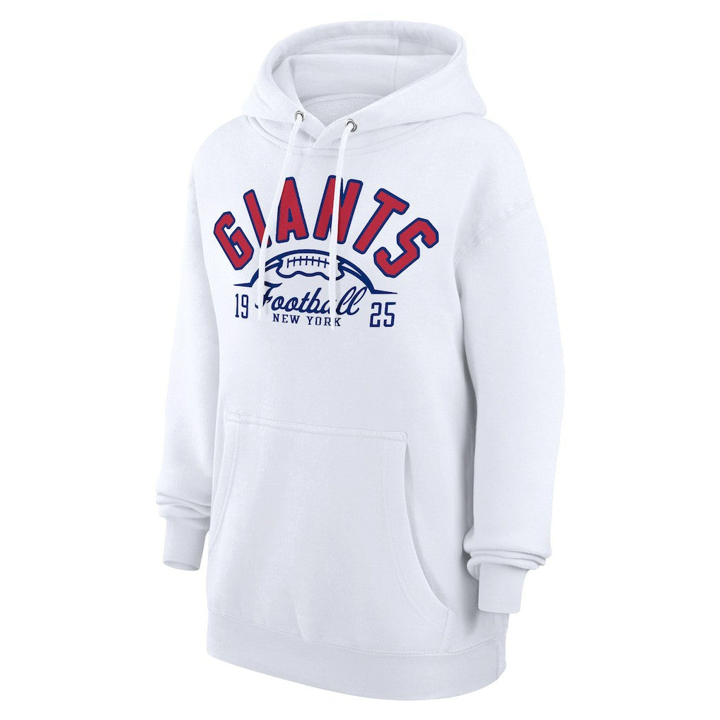 New York Giants Starter Unisex Half Ball Team Fleece Pullover Hoodie - White - NFL