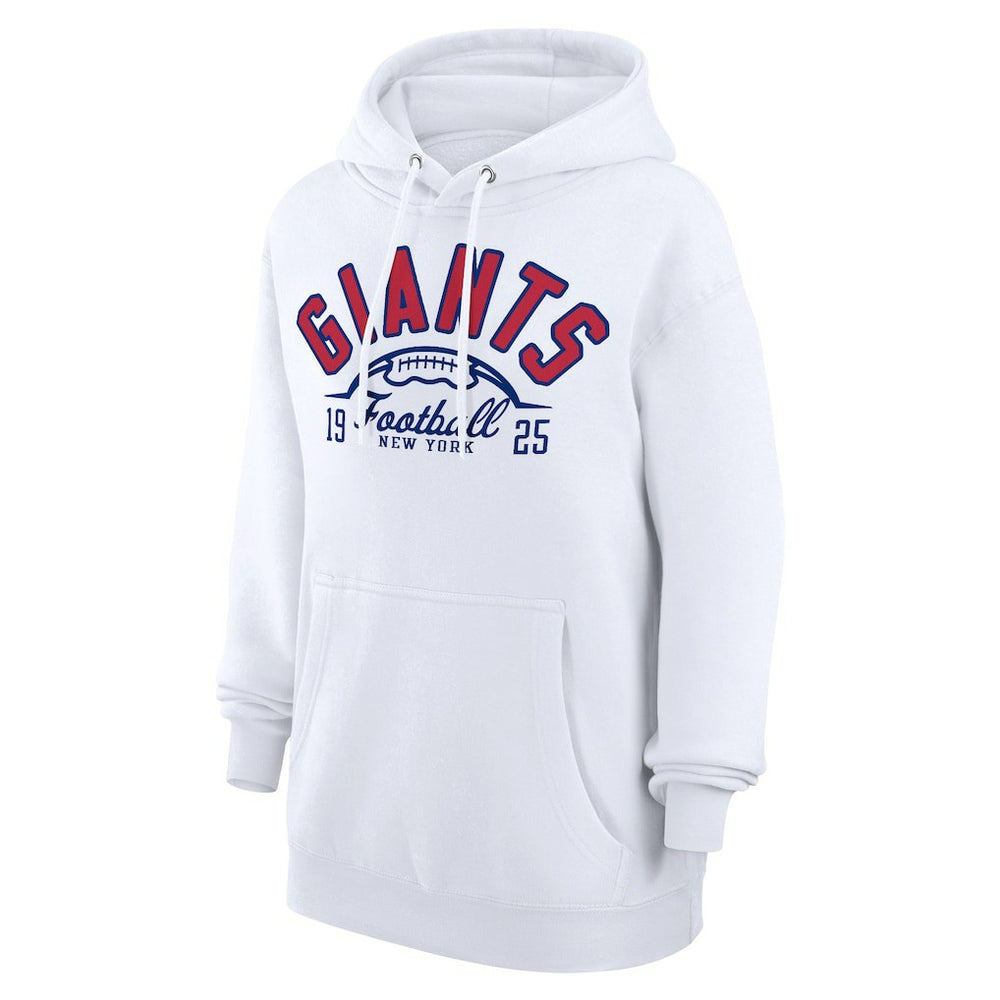 New York Giants Starter Unisex Half Ball Team Fleece Pullover Hoodie - White - NFL