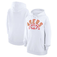 San Francisco 49ers Starter Unisex Half Ball Team Fleece Pullover Hoodie - White - NFL