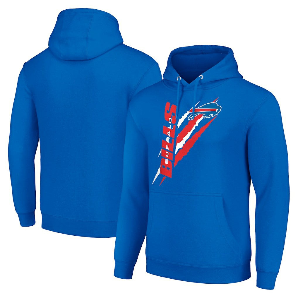 Buffalo Bills Starter Unisex Color Scratch Fleece Pullover Hoodie - Royal - NFL