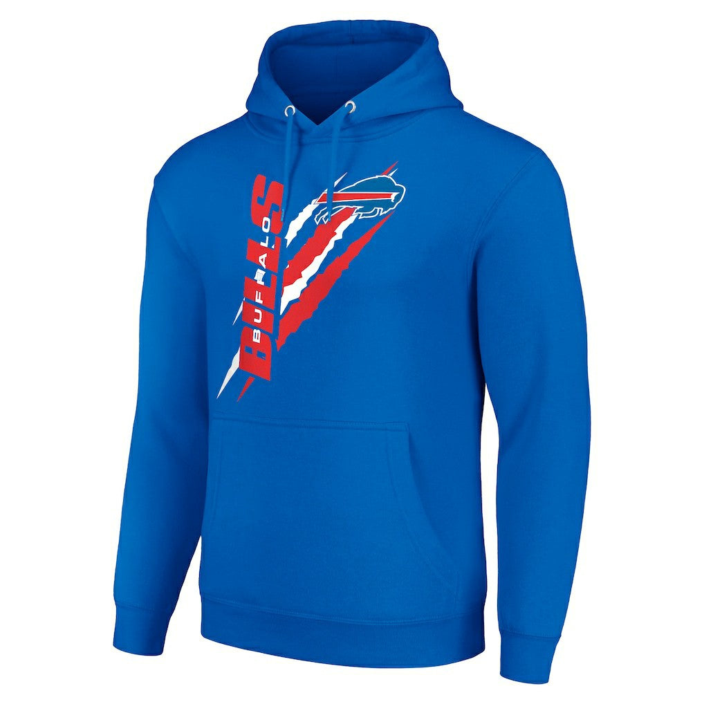 Buffalo Bills Starter Unisex Color Scratch Fleece Pullover Hoodie - Royal - NFL