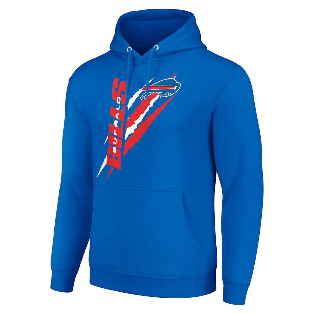 Buffalo Bills Starter Unisex Color Scratch Fleece Pullover Hoodie - Royal - NFL