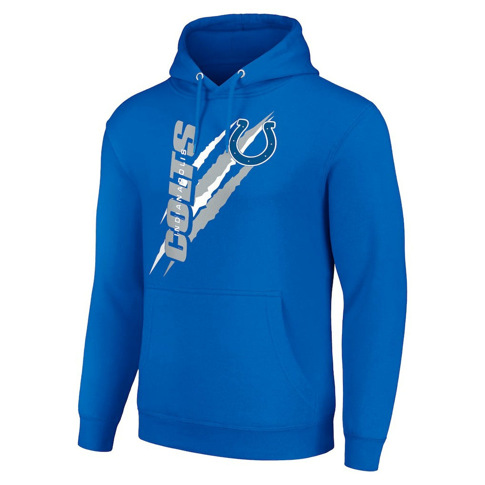 Indianapolis Colts Starter Unisex Color Scratch Fleece Pullover Hoodie - Royal - NFL