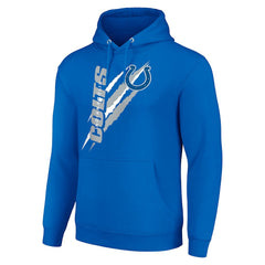 Indianapolis Colts Starter Unisex Color Scratch Fleece Pullover Hoodie - Royal - NFL