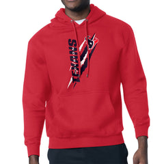 Houston Texans Starter Unisex Color Scratch Fleece Pullover Hoodie - Red - NFL