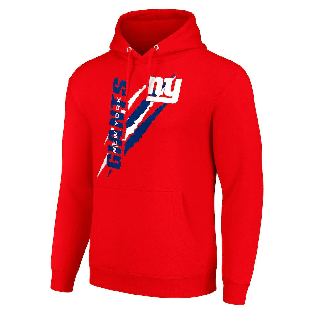New York Giants Starter Unisex Color Scratch Fleece Pullover Hoodie - Red - NFL