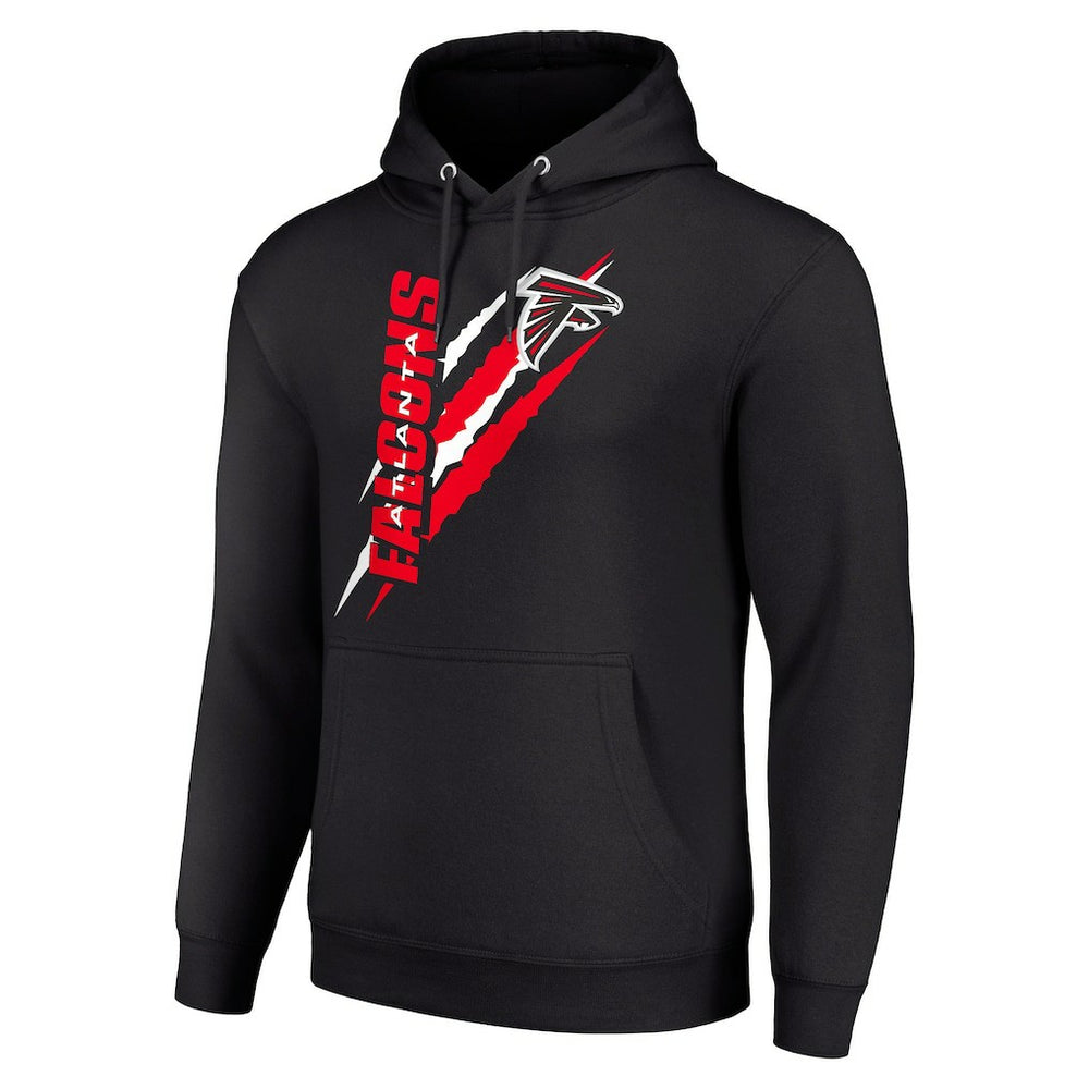 Atlanta Falcons Starter Unisex Color Scratch Fleece Pullover Hoodie - Black - NFL