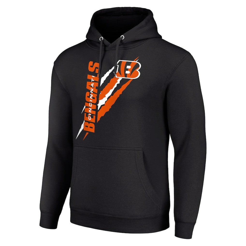 Cincinnati Bengals Starter Unisex Color Scratch Fleece Pullover Hoodie - Black - NFL