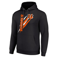 Cincinnati Bengals Starter Unisex Color Scratch Fleece Pullover Hoodie - Black - NFL