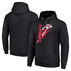 Kansas City Chiefs Starter Unisex Color Scratch Fleece Pullover Hoodie - Black - NFL