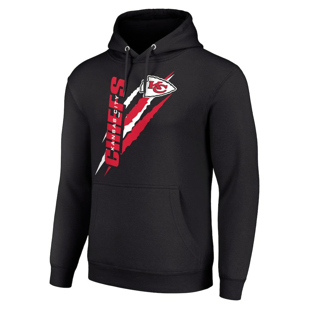 Kansas City Chiefs Starter Unisex Color Scratch Fleece Pullover Hoodie - Black - NFL