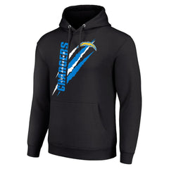 Los Angeles Chargers Starter Unisex Color Scratch Fleece Pullover Hoodie - Black - NFL