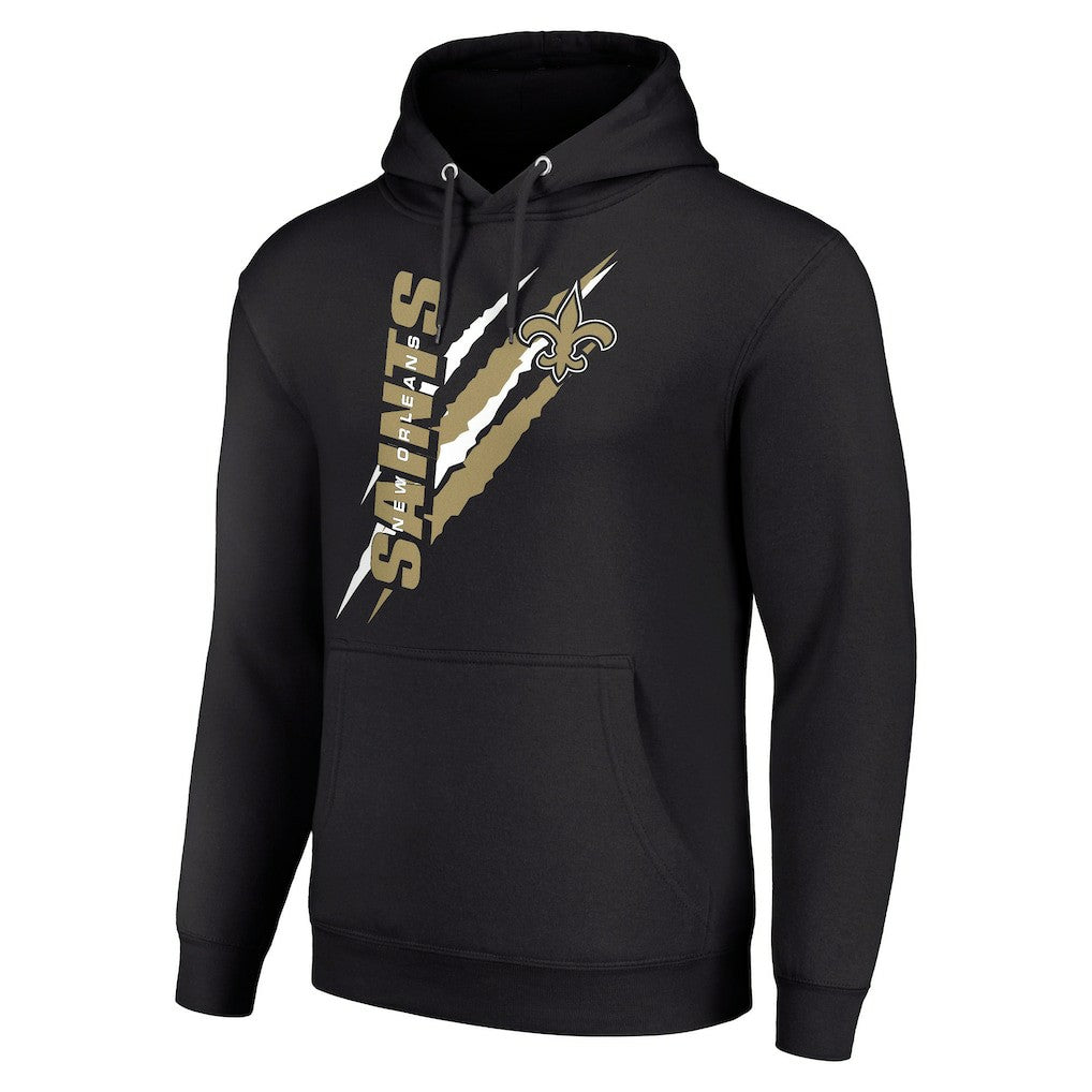 New Orleans Saints Starter Unisex Color Scratch Fleece Pullover Hoodie - Black - NFL
