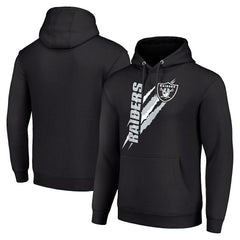 Las Vegas Raiders Starter Unisex Color Scratch Fleece Pullover Hoodie - Black - NFL