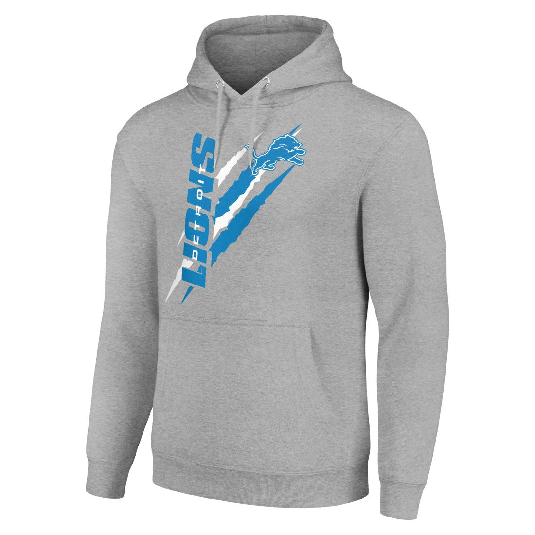 Detroit Lions Starter Unisex Color Scratch Fleece Pullover Hoodie - Heather Gray - NFL