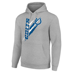 Indianapolis Colts Starter Unisex Color Scratch Fleece Pullover Hoodie - Heather Gray - NFL