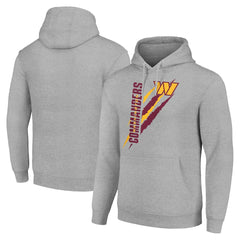Washington Commanders Starter Unisex Color Scratch Fleece Pullover Hoodie - Heather Gray - NFL