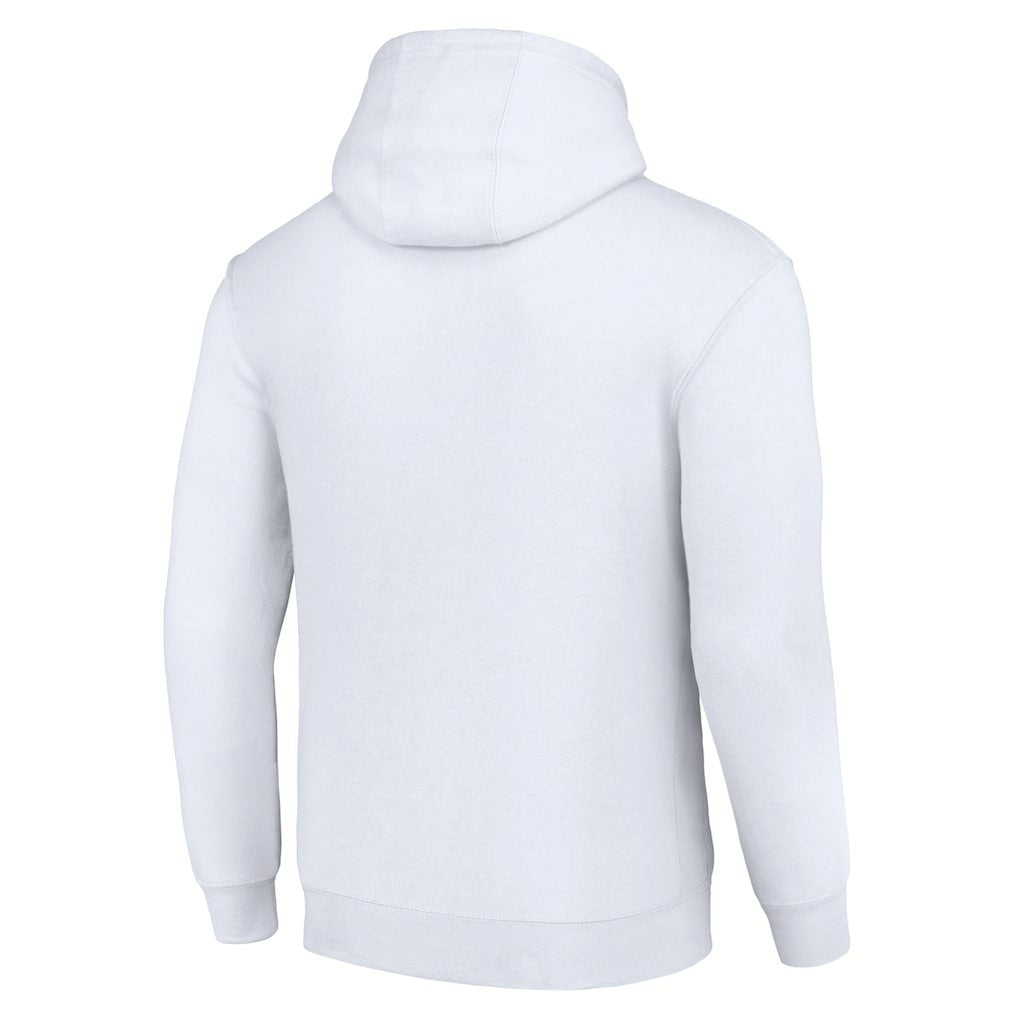 Carolina Panthers Starter Unisex Color Scratch Fleece Pullover Hoodie - White - NFL