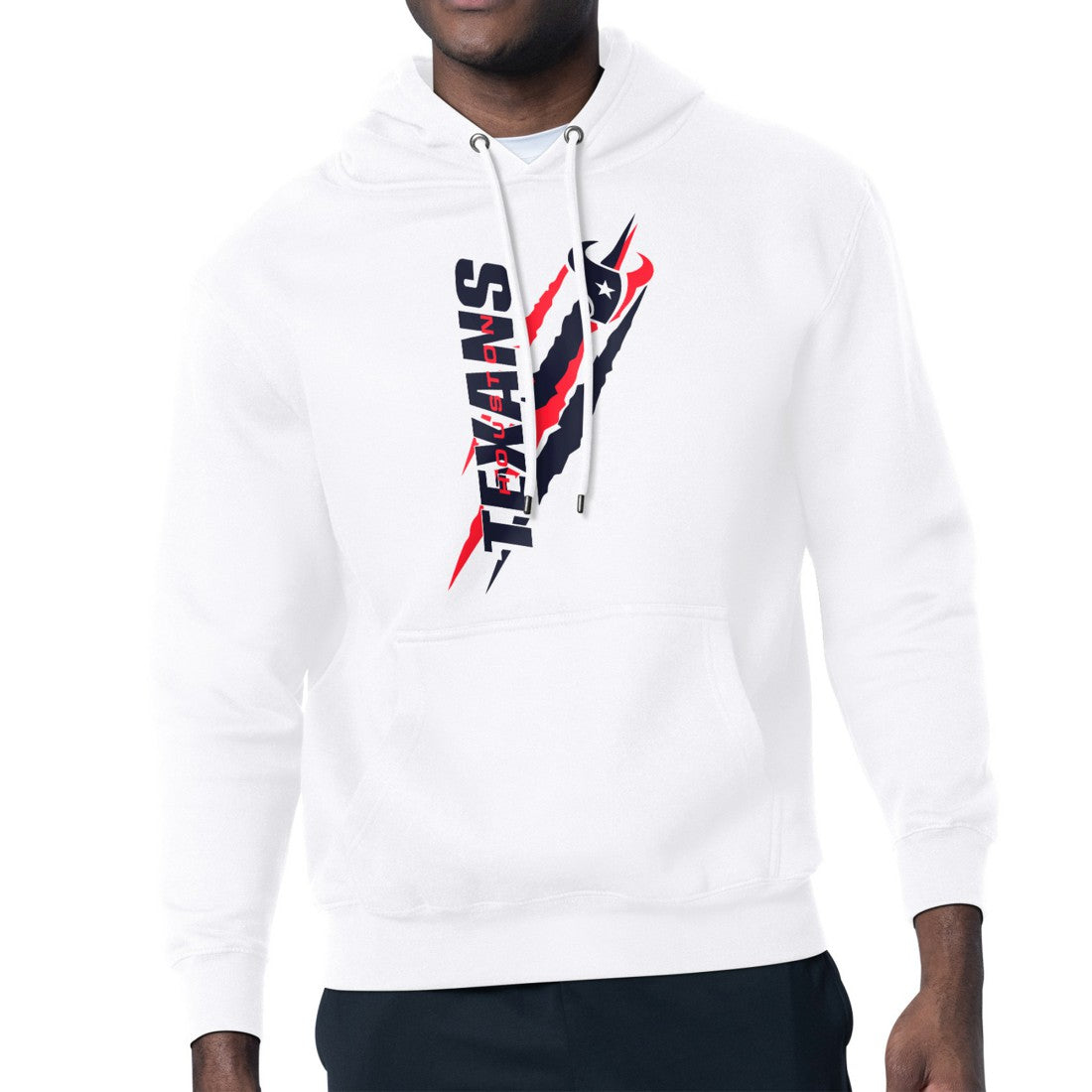Houston Texans Starter Unisex Color Scratch Fleece Pullover Hoodie - White - NFL
