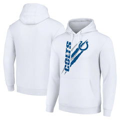 Indianapolis Colts Starter Unisex Color Scratch Fleece Pullover Hoodie - White - NFL
