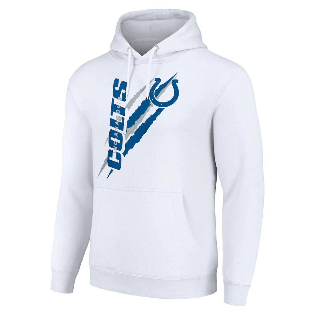 Indianapolis Colts Starter Unisex Color Scratch Fleece Pullover Hoodie - White - NFL