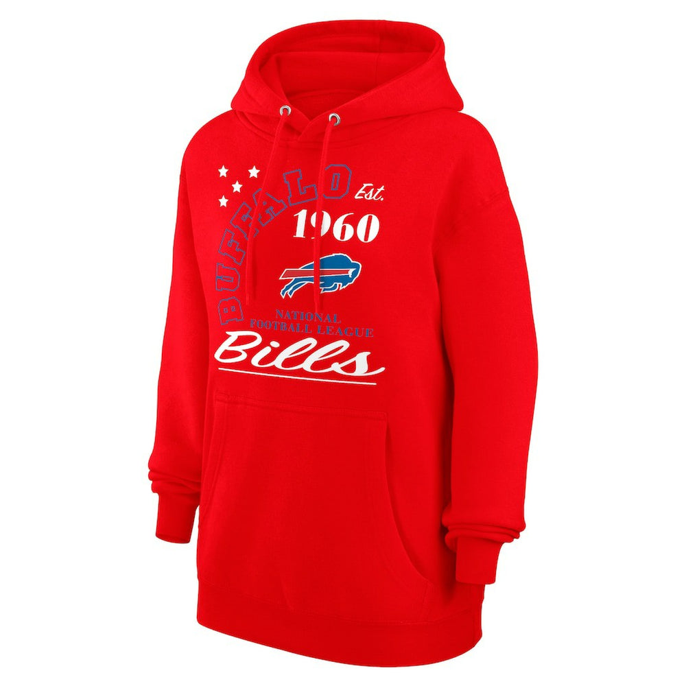 Buffalo Bills Starter Unisex Arch Team Fleece Pullover Hoodie - Red - NFL