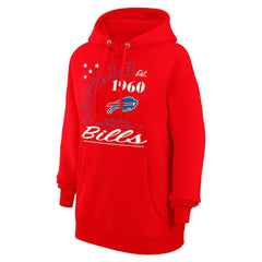 Buffalo Bills Starter Unisex Arch Team Fleece Pullover Hoodie - Red - NFL