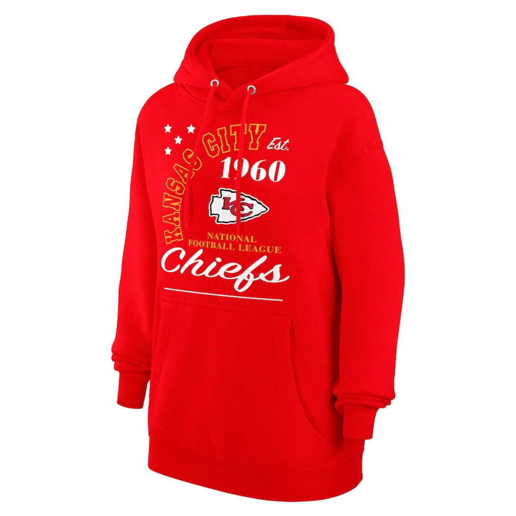 Kansas City Chiefs Starter Unisex Arch Team Fleece Pullover Hoodie - Red - NFL