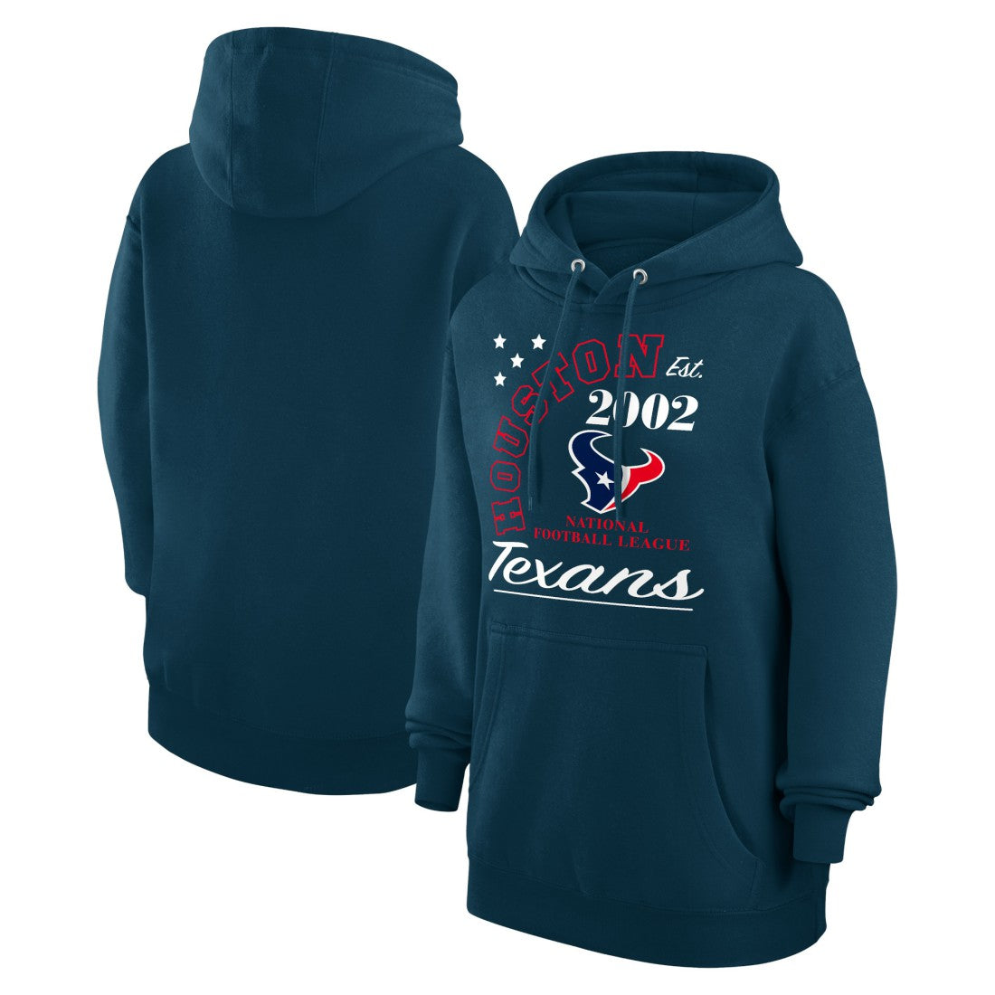 Houston Texans Starter Unisex Arch Team Fleece Pullover Hoodie - Navy - NFL