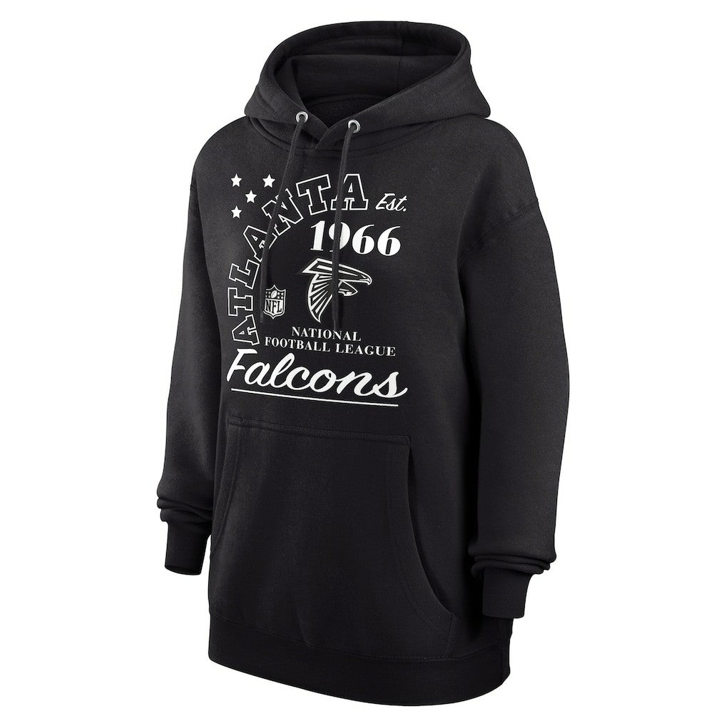 Atlanta Falcons Starter Unisex Arch Team Fleece Pullover Hoodie - Black - NFL