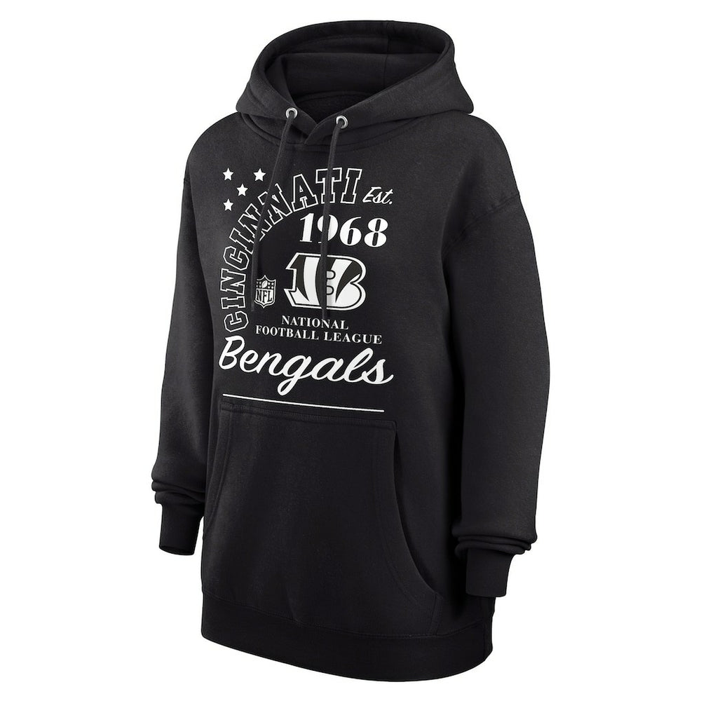 Cincinnati Bengals Starter Unisex Arch Team Fleece Pullover Hoodie - Black - NFL