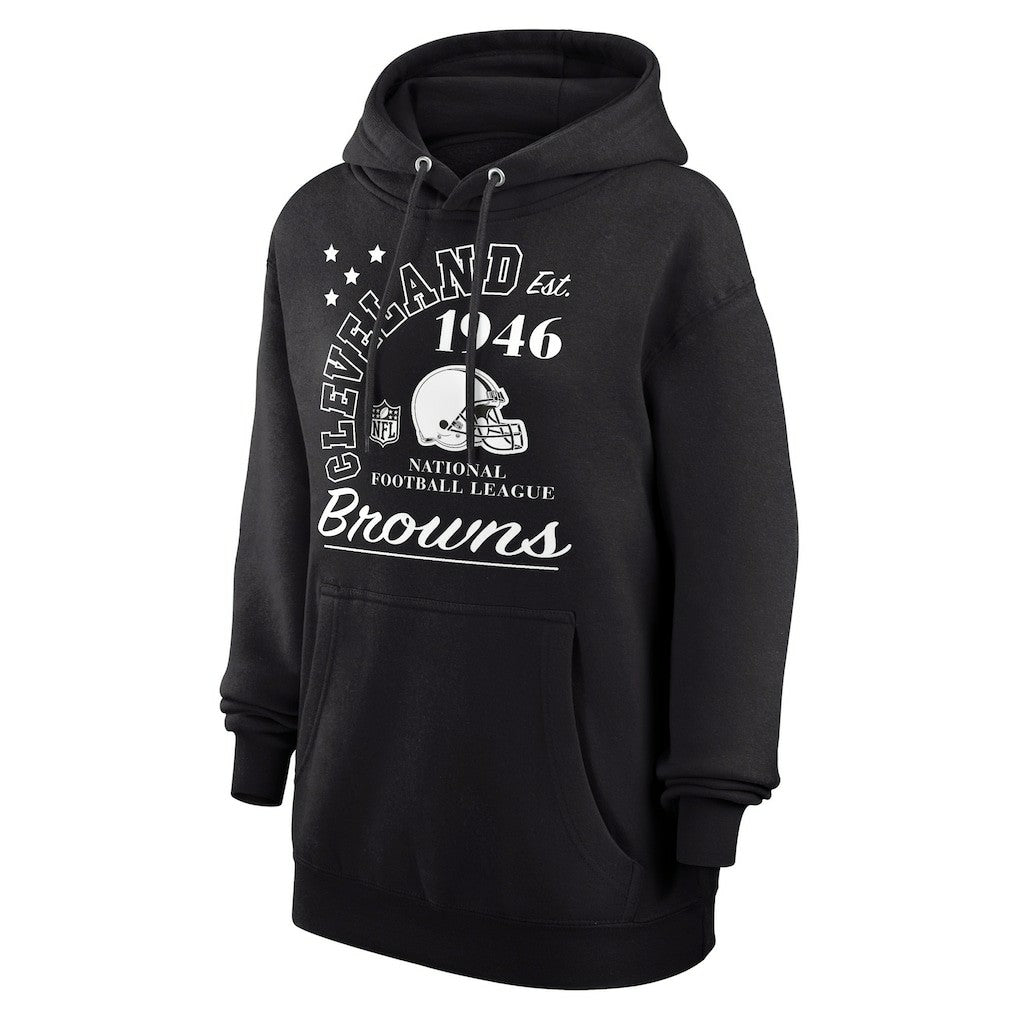 Cleveland Browns Starter Unisex Arch Team Fleece Pullover Hoodie - Black - NFL