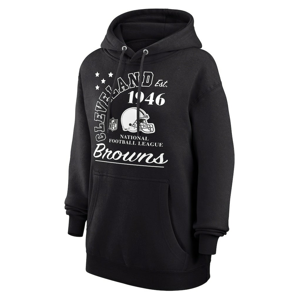 Cleveland Browns Starter Unisex Arch Team Fleece Pullover Hoodie - Black - NFL