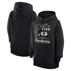 Green Bay Packers Starter Unisex Arch Team Fleece Pullover Hoodie - Black - NFL