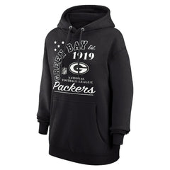 Green Bay Packers Starter Unisex Arch Team Fleece Pullover Hoodie - Black - NFL