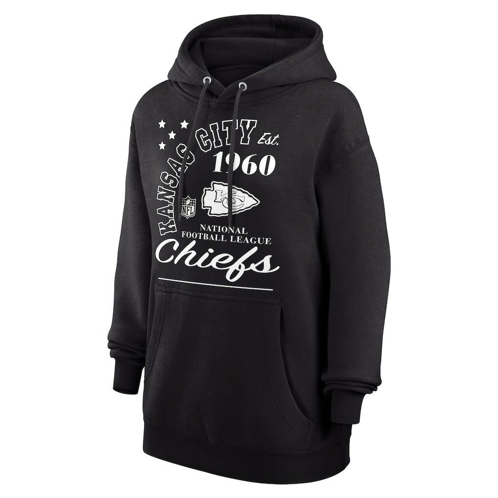 Kansas City Chiefs Starter Unisex Arch Team Fleece Pullover Hoodie - Black - NFL