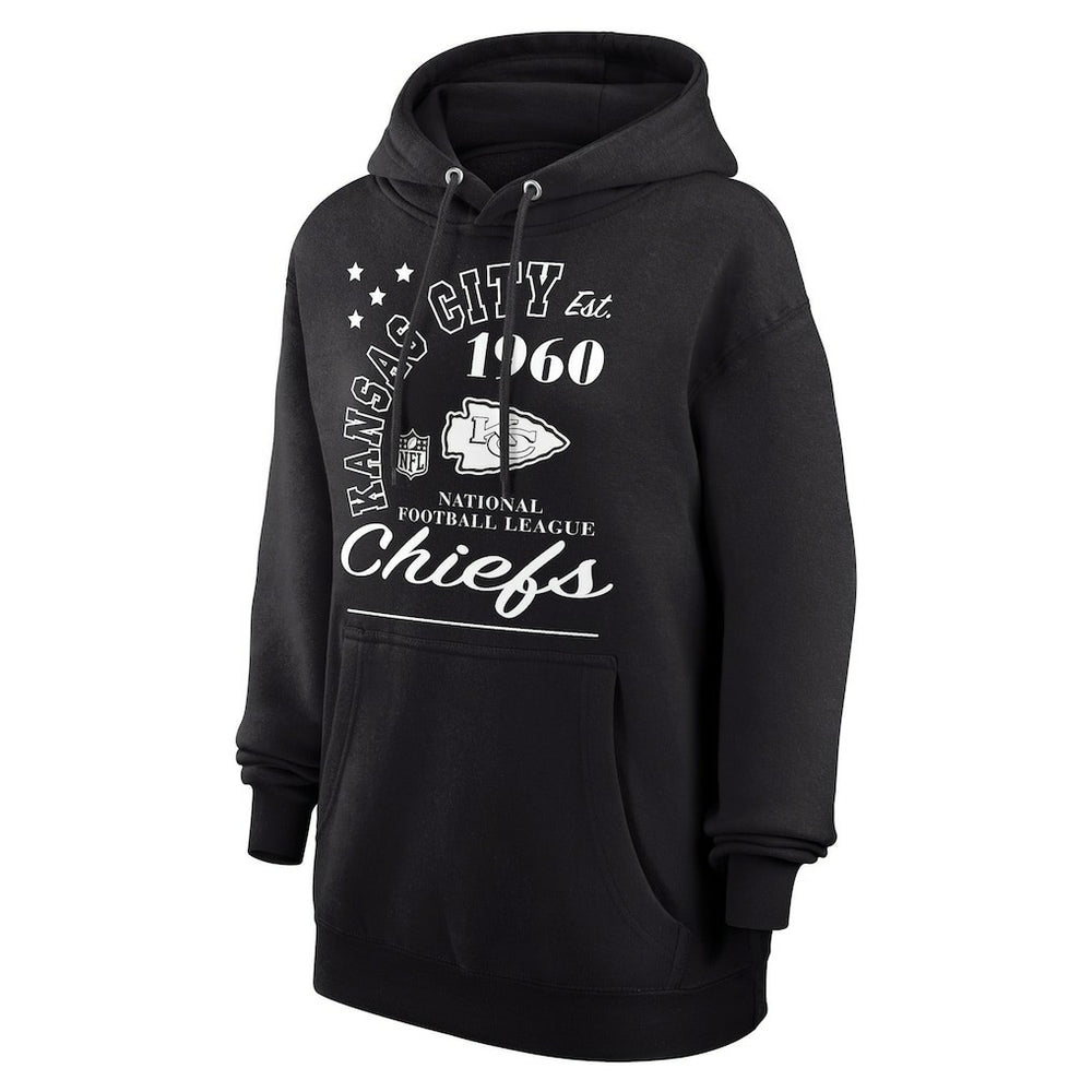 Kansas City Chiefs Starter Unisex Arch Team Fleece Pullover Hoodie - Black - NFL