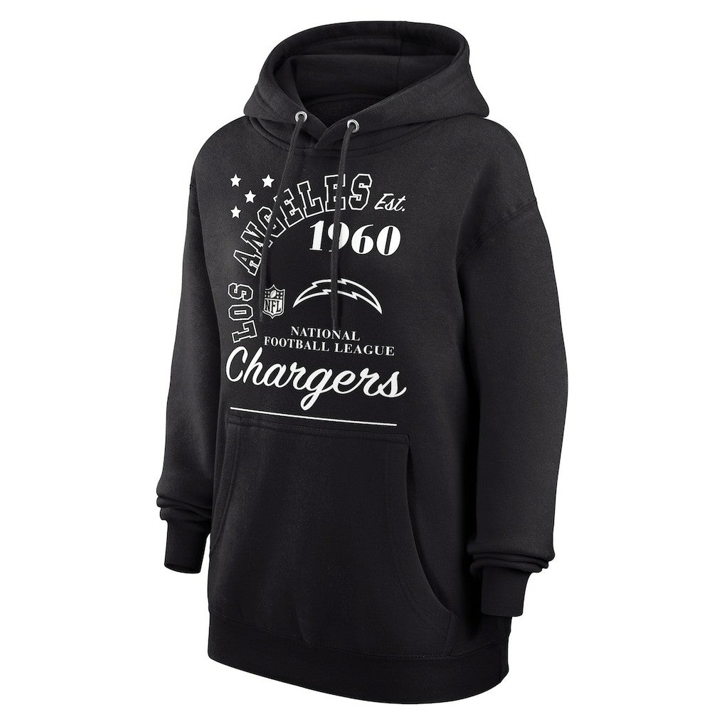 Los Angeles Chargers Starter Unisex Arch Team Fleece Pullover Hoodie - Black - NFL