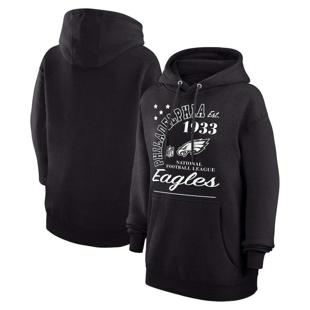 Philadelphia Eagles Starter Unisex Arch Team Fleece Pullover Hoodie - Black - NFL