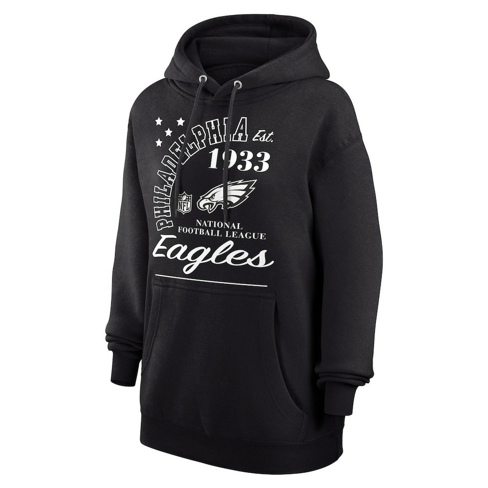 Philadelphia Eagles Starter Unisex Arch Team Fleece Pullover Hoodie - Black - NFL