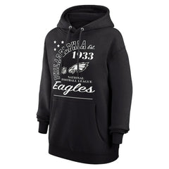 Philadelphia Eagles Starter Unisex Arch Team Fleece Pullover Hoodie - Black - NFL
