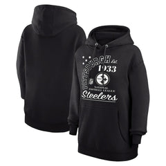 Pittsburgh Steelers Starter Unisex Arch Team Fleece Pullover Hoodie - Black - NFL