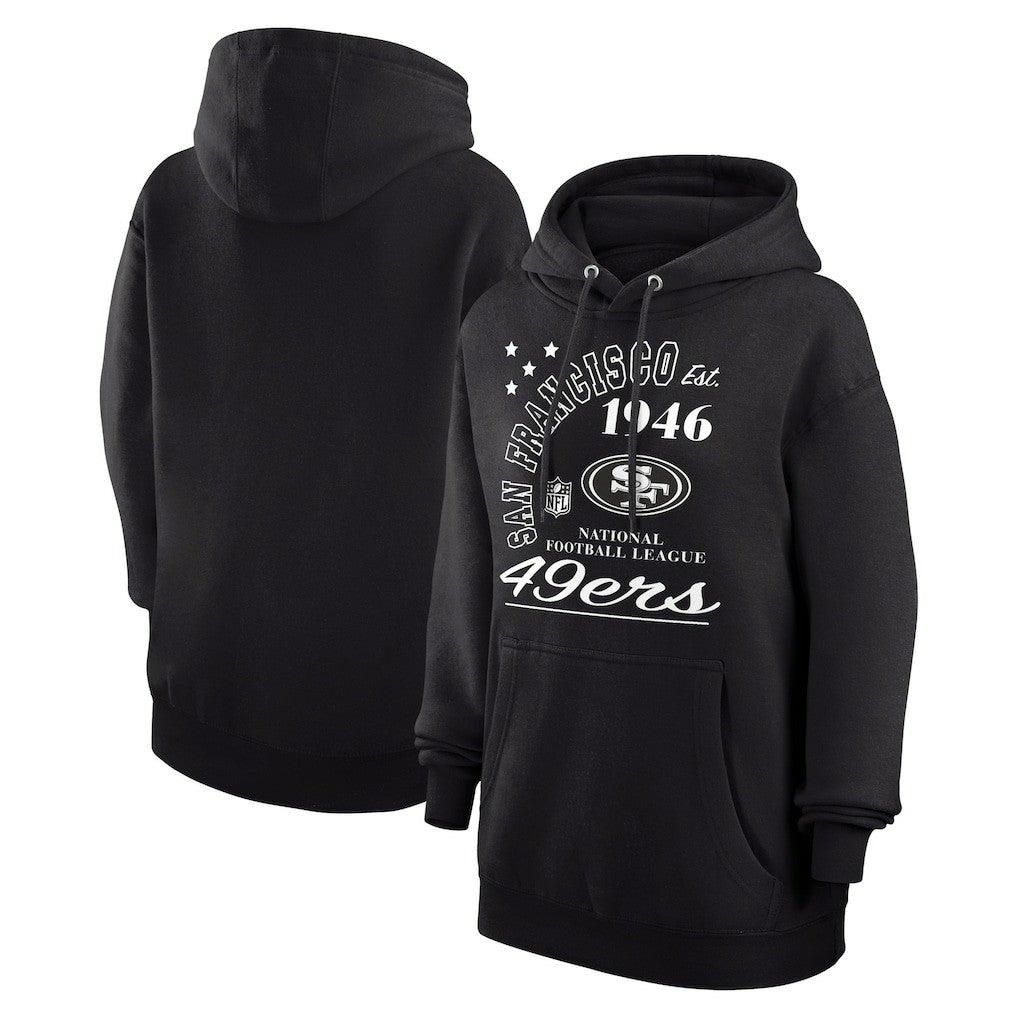 San Francisco 49ers Starter Unisex Arch Team Fleece Pullover Hoodie - Black - NFL