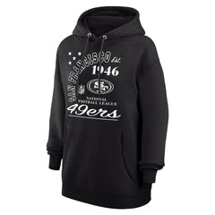 San Francisco 49ers Starter Unisex Arch Team Fleece Pullover Hoodie - Black - NFL