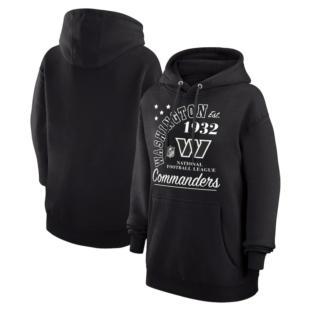Washington Commanders Starter Unisex Arch Team Fleece Pullover Hoodie - Black - NFL