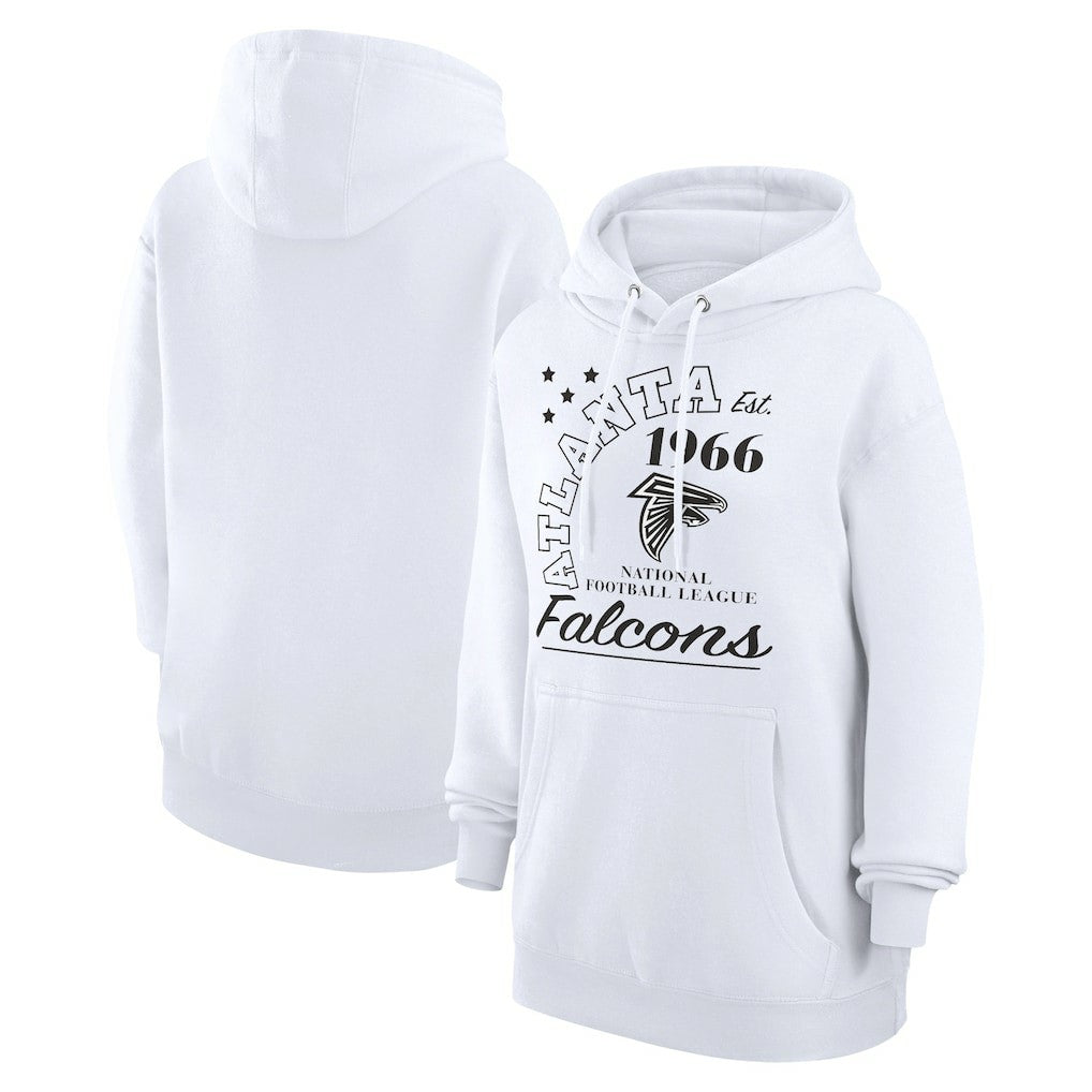Atlanta Falcons Starter Unisex Arch Team Fleece Pullover Hoodie - White - NFL