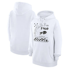 Buffalo Bills Starter Unisex Arch Team Fleece Pullover Hoodie - White - NFL
